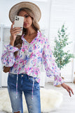 Rose Cakewalk Floral Smocked Blouse