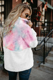 Tie-dye Fluffy Fleece Pullover Sweatshirt