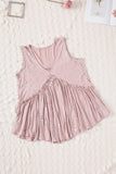 Foil Splatter Drops Ruffled Flowy Tank
