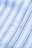 Striped Buttons Closure Long Sleeve Shirt