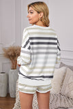 Gradient Stripes Home Casual Suit