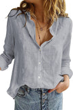 Textured Solid Color Basic Shirt