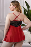 Lace See-through Plus Size Chemise