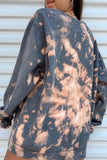 Tie-dye Printed Oversized Sweatshirt