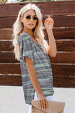V Neck Front Pocket Camo Tee