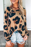 Print Long Sleeve Loose Top