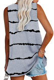 Tie-dye Stripes Tank Top
