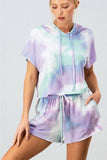 Purple Tie Dye Lounge Two-Piece Set