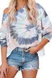 Rainbow Tie Dye Pullover Long Sleeve Top