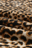 Ruffled Sleeves Leopard Tee