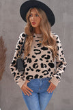Leopard Print Knit Sweater