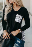 Sunflower Patch Pocket Long Sleeve Top