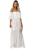 The Best Chapter Off The Shoulder Lace Maxi Dress
