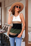 Color Block Knitted Tank Top