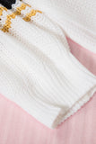 Colorblock Drop Shoulder Knitted Pullover Sweater