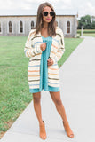 Rainbow Striped Cardigan