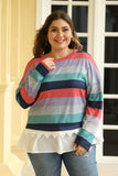 Red Perch by Blu Pepper Plus Size Top