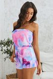 Tie Dye Strapless Romper