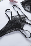 Cadged Strappy Lace Bralette Set
