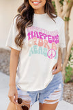 White Everything Happens For A Reason Graphic Tee