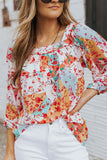 color Palettes Floral Print Blouse