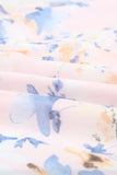 Floral Print Flared Sleeve Ruffle Dress