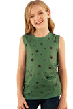 Star Print Little Girl Tank