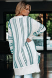 Pocketed Cotton Blend Cardigan