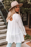 French Fling Lace Tunic Top