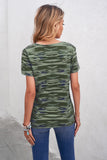 Camouflage Print Short Sleeve Tee