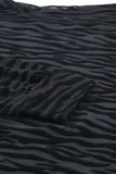 Zebra Print Drop Shoulder Long Sleeve Top