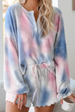 Floral Print White Knit Lounge Set