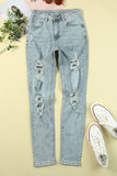 Vintage Wash Distressed Boyfriend Jeans