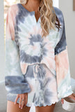 Floral Print White Knit Lounge Set