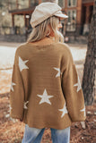 Stars Kangaroo Pocket Pullover Sweater