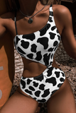 Cow Animal Print One-piece Swimsuit