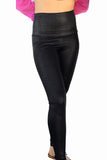 Shiny Leopard Textured Leggings