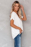 Short Sleeves Drape Knit Top