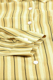 Striped Buttons Closure Long Sleeve Shirt