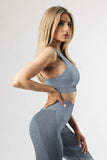 Criss Cross Bra and High Waist Leggings Sports Wear
