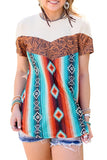 Western Tribal Fashion Crew Neck T-shirt