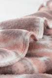 Tribal Print Pocket Buttoned Sherpa Jacket