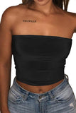 Strapless Tube Crop Top