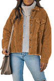 Corduroy Pocket Buttoned Jacket