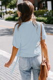 Short Sleeve Wrap Top