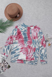 Tie Dye Print Long Sleeve Top