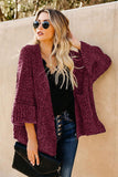 Norway Chenille Pocketed Cardigan