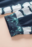 Tie-dyed Print Elastic Waist Jogger