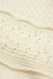 Crochet Knit Tank with Ruffle