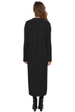 Cable Knit Open Front Long Cardigan